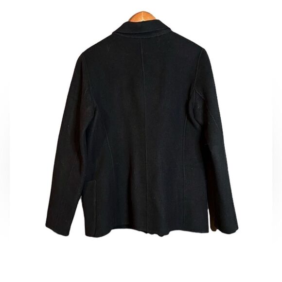 Anne Klein black wool blend coat. Size medium - Picture 8 of 12